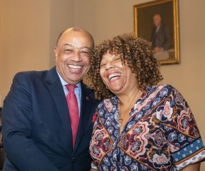 Joyce Fraser-and Chancellor Paul Boateng