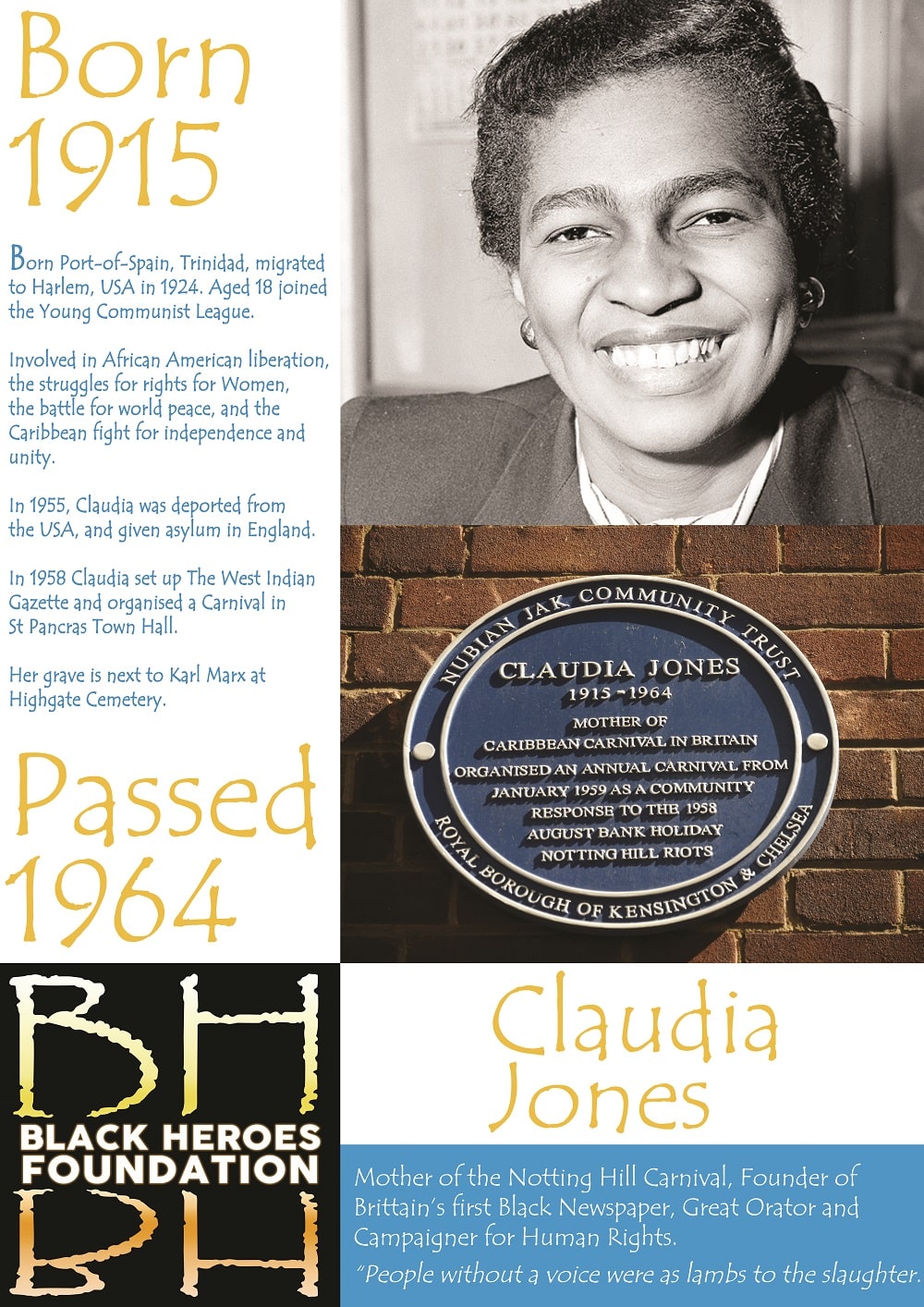 Claudia Jones London's great black women