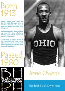 Jesse Owens First Black Olympian