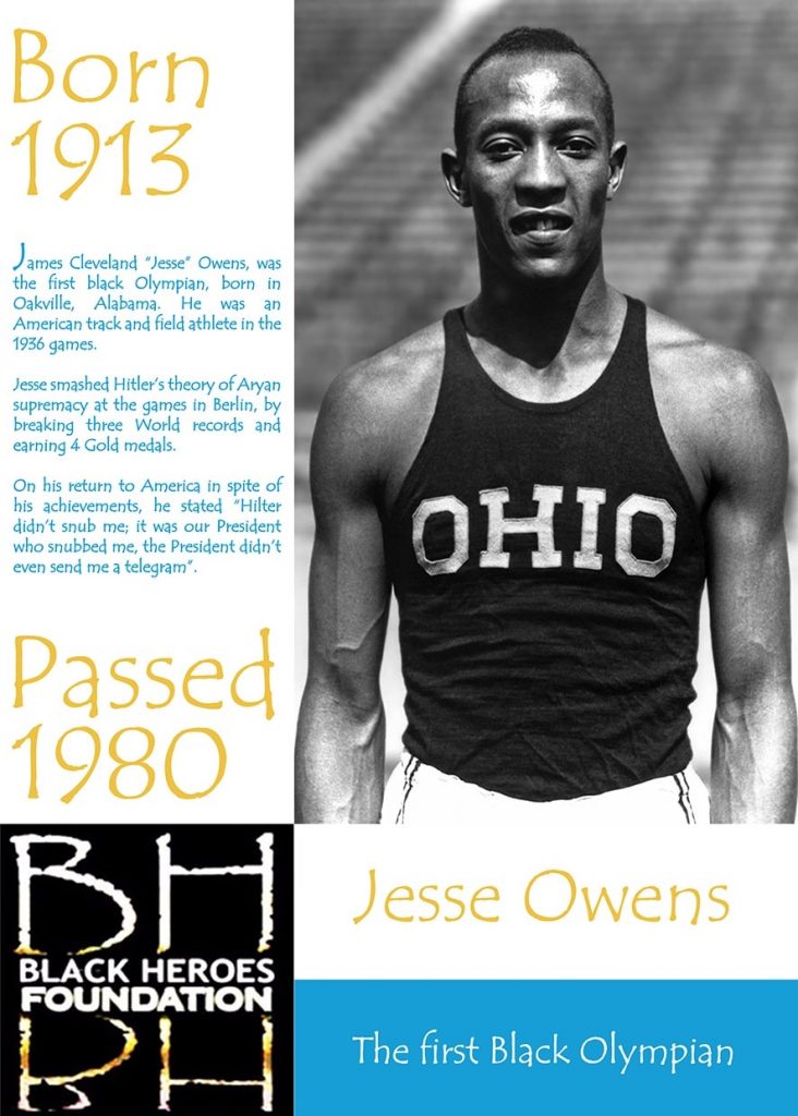 Jesse Owens First Black Olympian